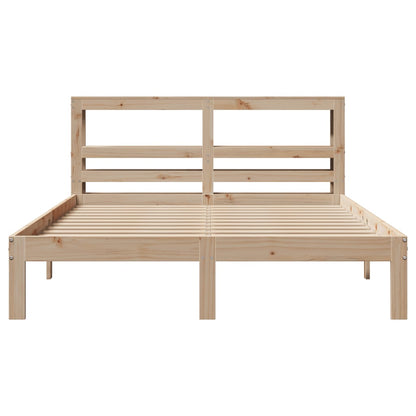 Bed Frame with Headboard without Mattress 140x200 cm