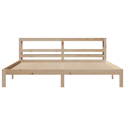 Bed Frame with Headboard without Mattress 180x200 cm Super King
