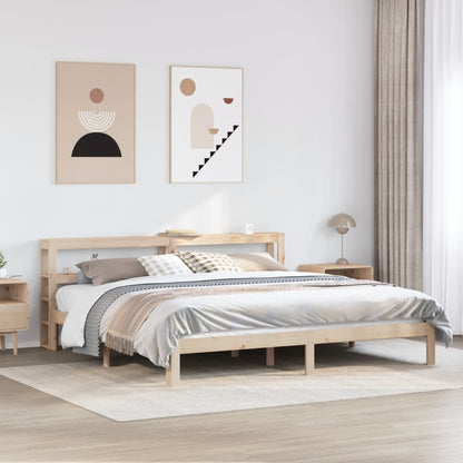 Bed Frame with Headboard without Mattress 180x200 cm Super King