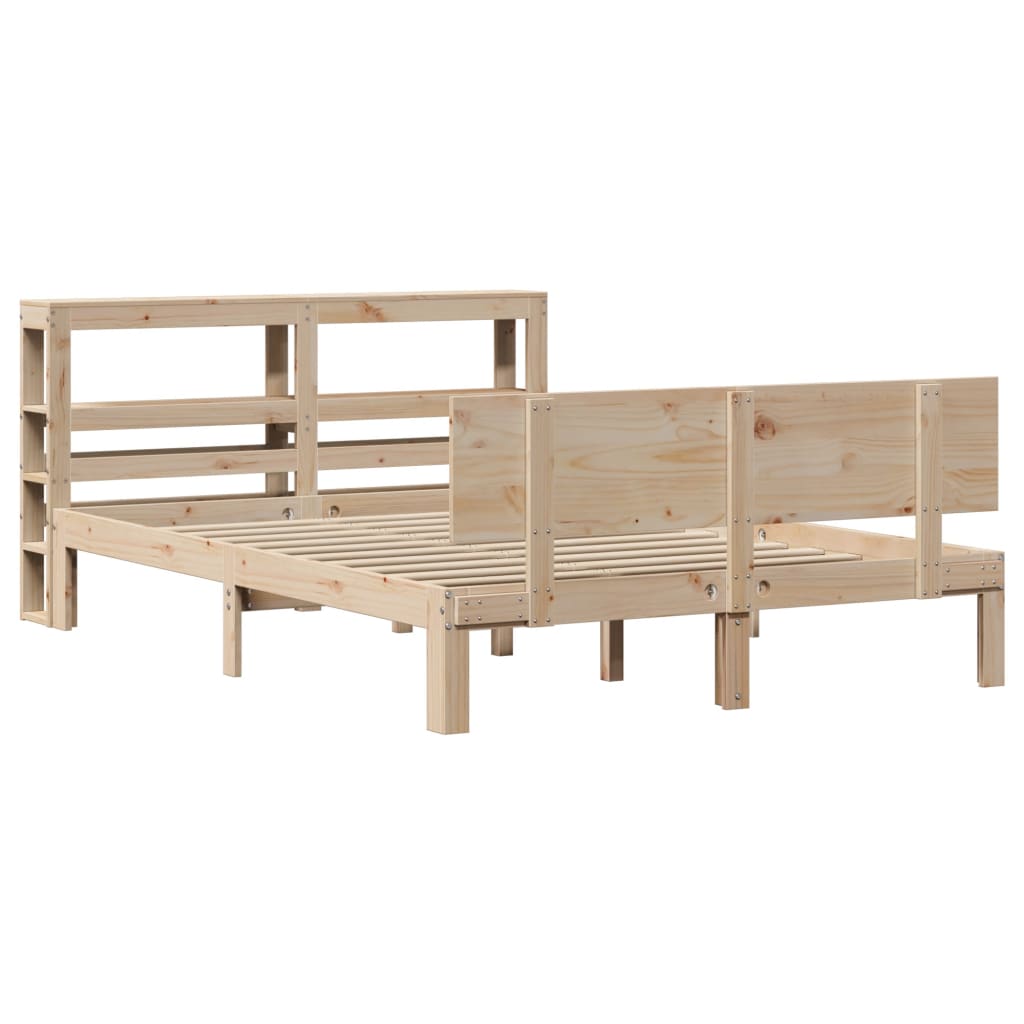 Bed Frame with Headboard without Mattress 140x200 cm