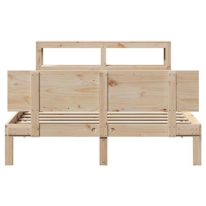 Bed Frame with Headboard without Mattress 140x200 cm