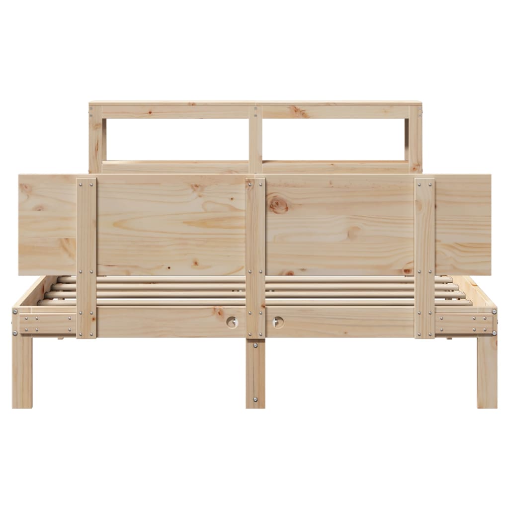 Bed Frame with Headboard without Mattress 160x200 cm