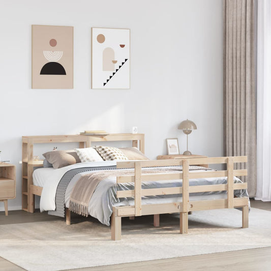 Bed Frame with Headboard without Mattress 120x190 cm Small Double