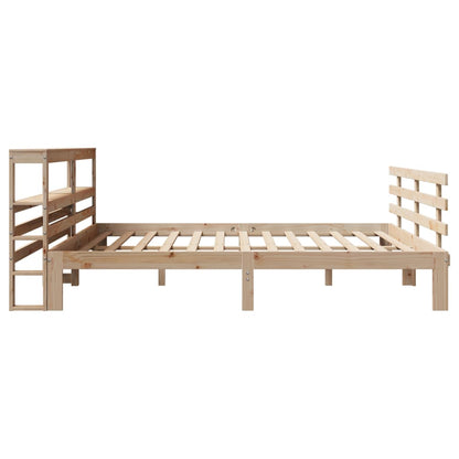 Bed Frame with Headboard without Mattress 200x200 cm