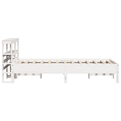Bed Frame without Mattress White 75x190 cm Small Single Solid Wood Pine