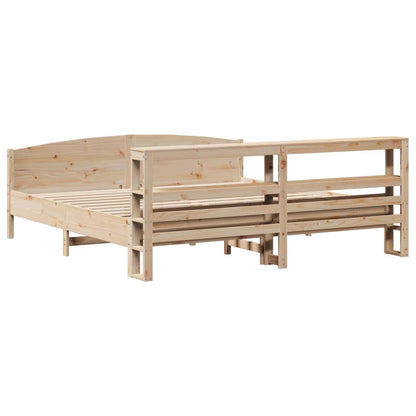 Bed Frame without Mattress 180x200 cm Super King Solid Wood Pine