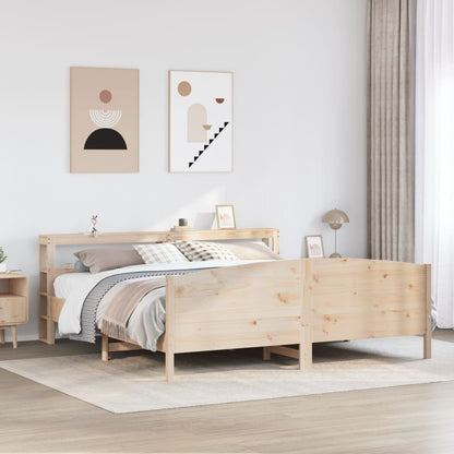 Bed Frame without Mattress 180x200 cm Super King Solid Wood Pine