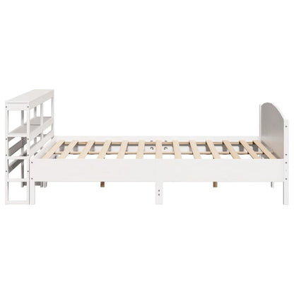 Bed Frame without Mattress White 180x200 cm Super King Solid Wood Pine