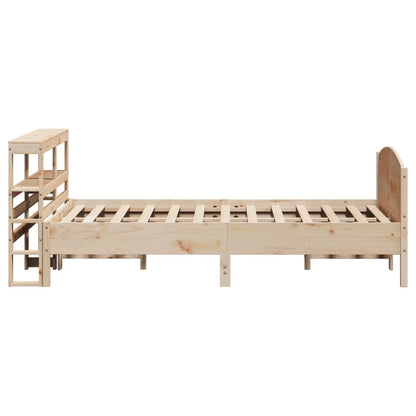 Bed Frame without Mattress 150x200 cm King Size Solid Wood Pine