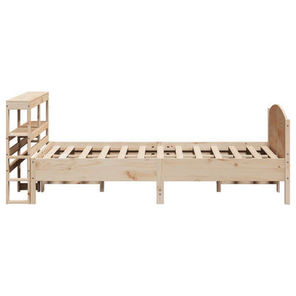 Bed Frame without Mattress 140x200 cm Solid Wood Pine