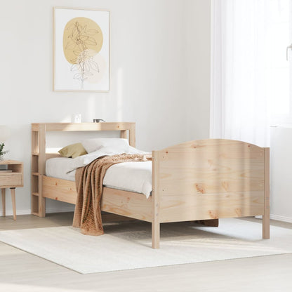 Bed Frame without Mattress 100x200 cm Solid Wood Pine