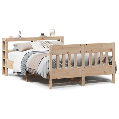 Bed Frame without Mattress 120x200 cm Solid Wood Pine