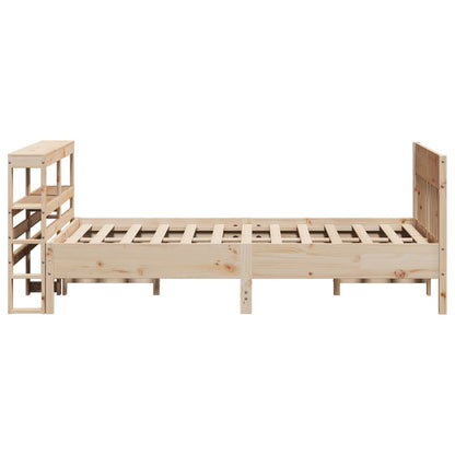 Bed Frame without Mattress 120x200 cm Solid Wood Pine
