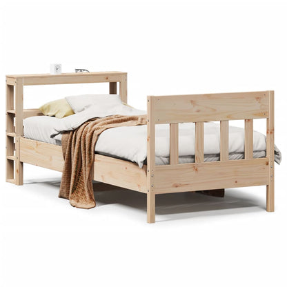 Bed Frame without Mattress 75x190 cm Small Single Solid Wood Pine
