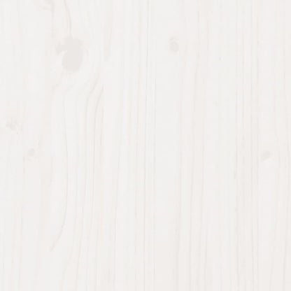 Bed Frame with Headboard White 140x190 cm Solid Wood Pine