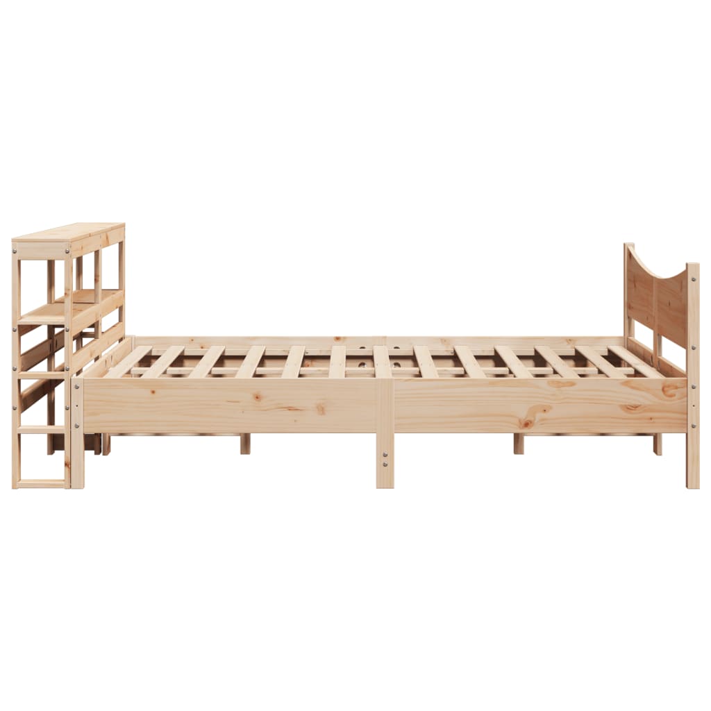 Bed Frame with Headboard 120x190 cm Small Double Solid Wood Pine