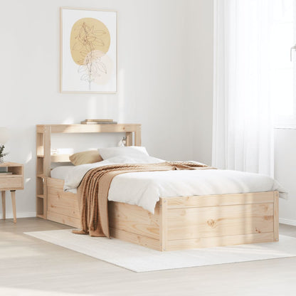 Bed Frame with Headboard 100x200 cm Solid Wood Pine