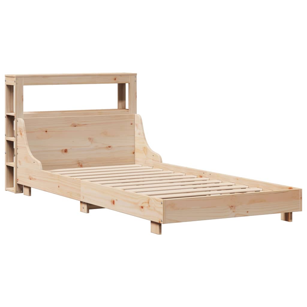 Bed Frame without Mattress 100x200 cm Solid Wood Pine