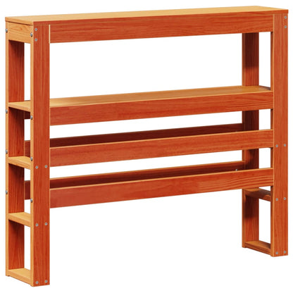Bed Frame without Mattress Wax Brown 100x200 cm Solid Wood Pine