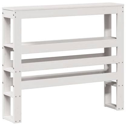 Bed Frame without Mattress White 90x200 cm Solid Wood Pine