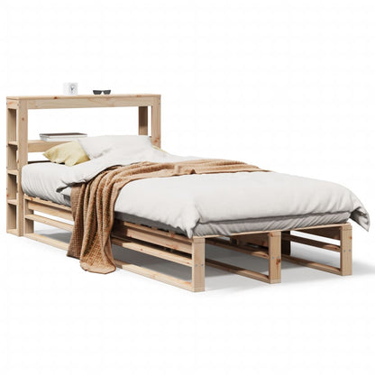 Bed Frame without Mattress 90x200 cm Solid Wood Pine