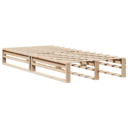 Bed Frame without Mattress 90x200 cm Solid Wood Pine