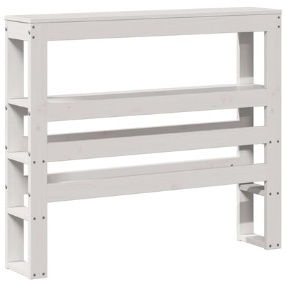 Bed Frame without Mattress White 90x190 cm Single Solid Wood Pine