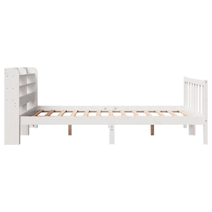 Bed Frame without Mattress White 160x200 cm Solid Wood Pine