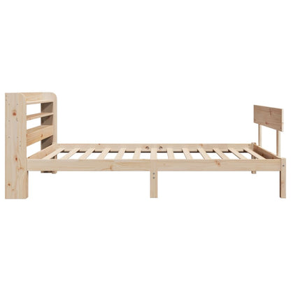 Bed Frame without Mattress 90x200 cm Solid Wood Pine