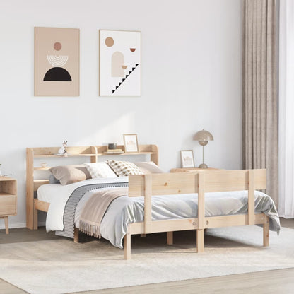 Bed Frame without Mattress 120x200 cm Solid Wood Pine