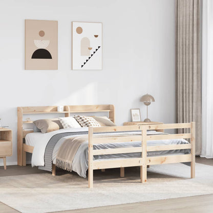 Bed Frame with Headboard without Mattress 135x190 cm Double