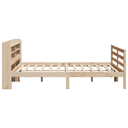 Bed Frame with Headboard without Mattress 200x200 cm