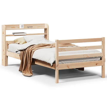 Bed Frame with Headboard without Mattress 90x200 cm