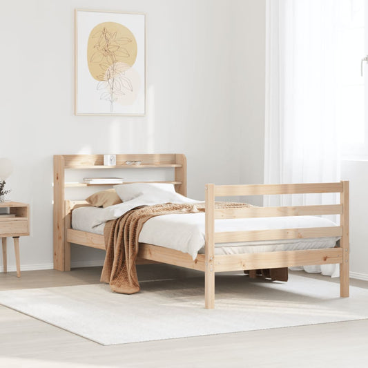 Bed Frame with Headboard without Mattress 90x200 cm
