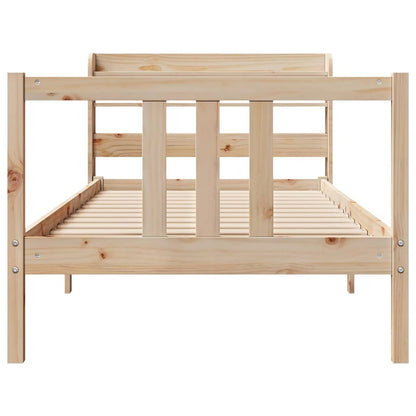 Bed Frame with Headboard without Mattress 90x190 cm Single