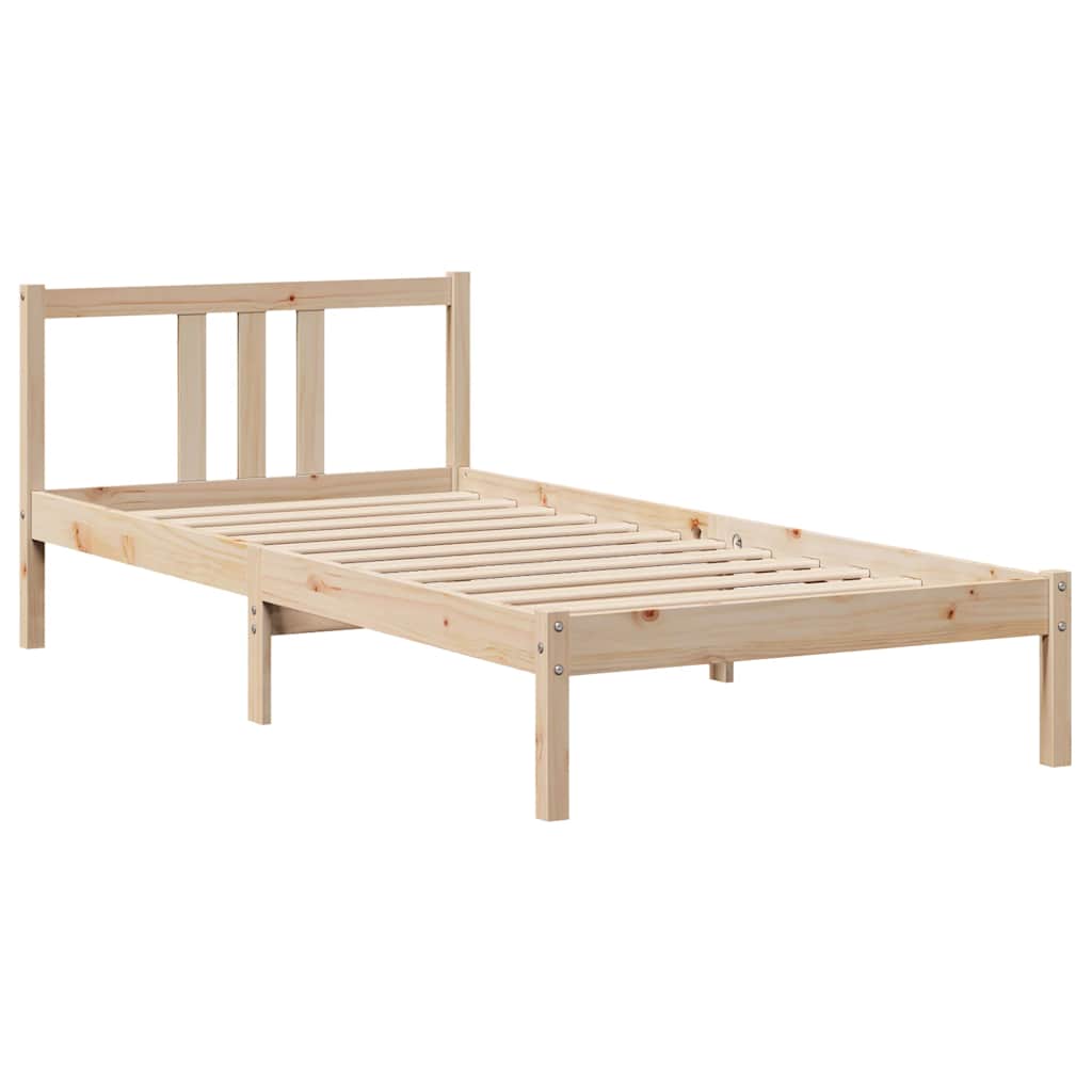 Bed Frame with Headboard without Mattress 90x190 cm Single