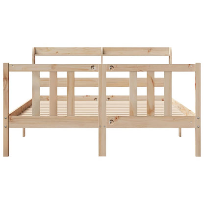 Bed Frame with Headboard without Mattress 135x190 cm Double