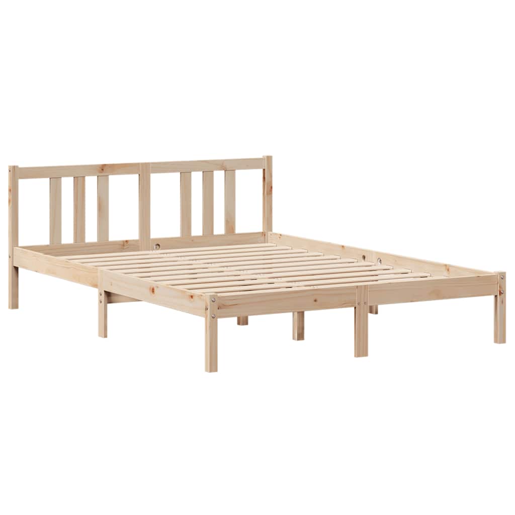 Bed Frame with Headboard without Mattress 135x190 cm Double