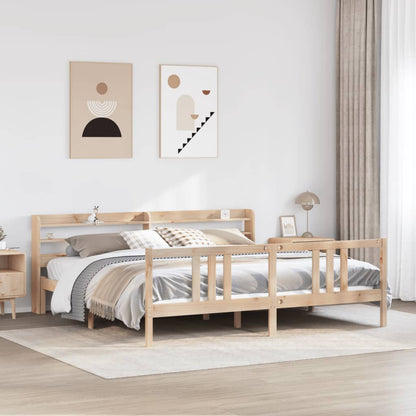 Bed Frame with Headboard without Mattress 200x200 cm