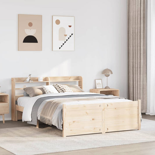 Bed Frame with Headboard without Mattress 120x190 cm Small Double