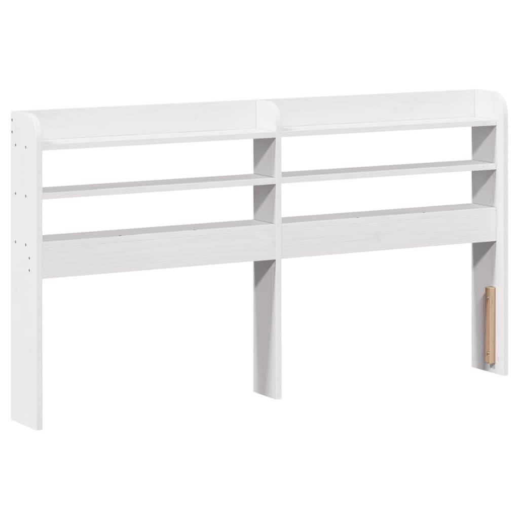Bed Frame with Headboard without Mattress White 135x190 cm Double