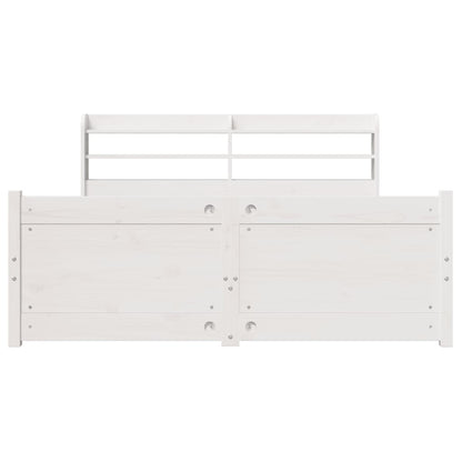 Bed Frame with Headboard without Mattress White 160x200 cm