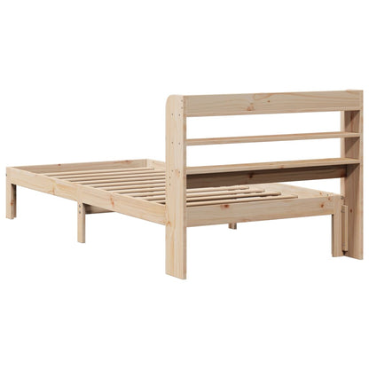 Bed Frame with Headboard without Mattress 75x190 cm Small Single