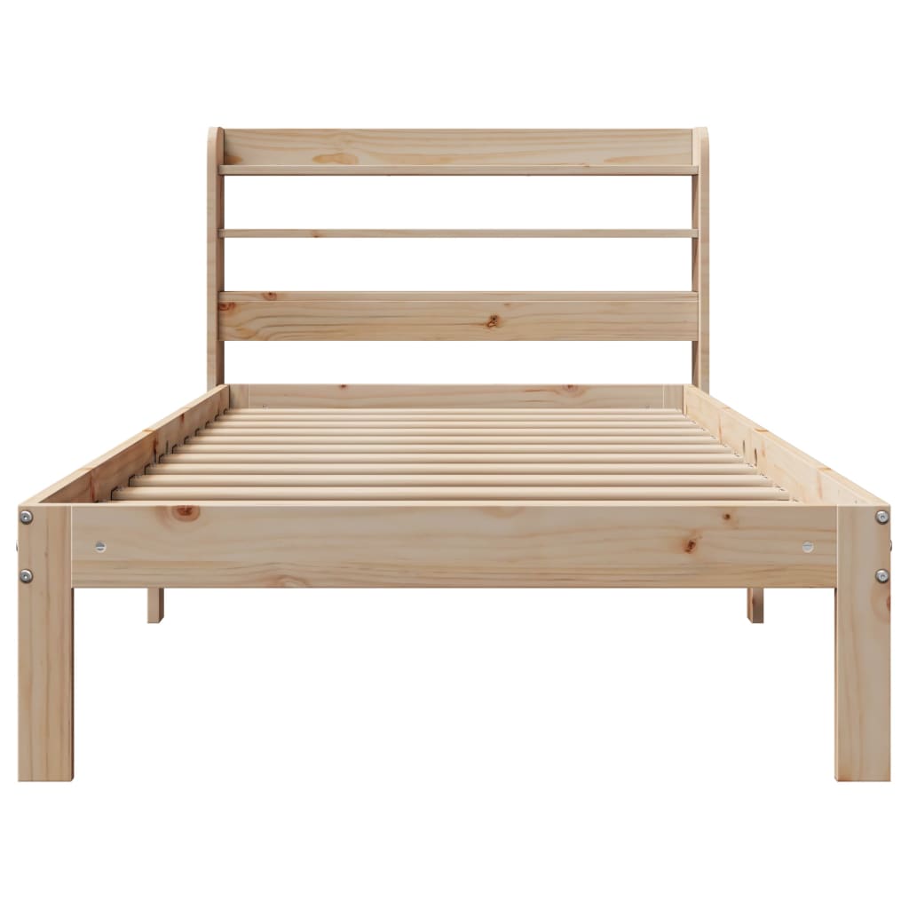 Bed Frame with Headboard without Mattress 90x200 cm