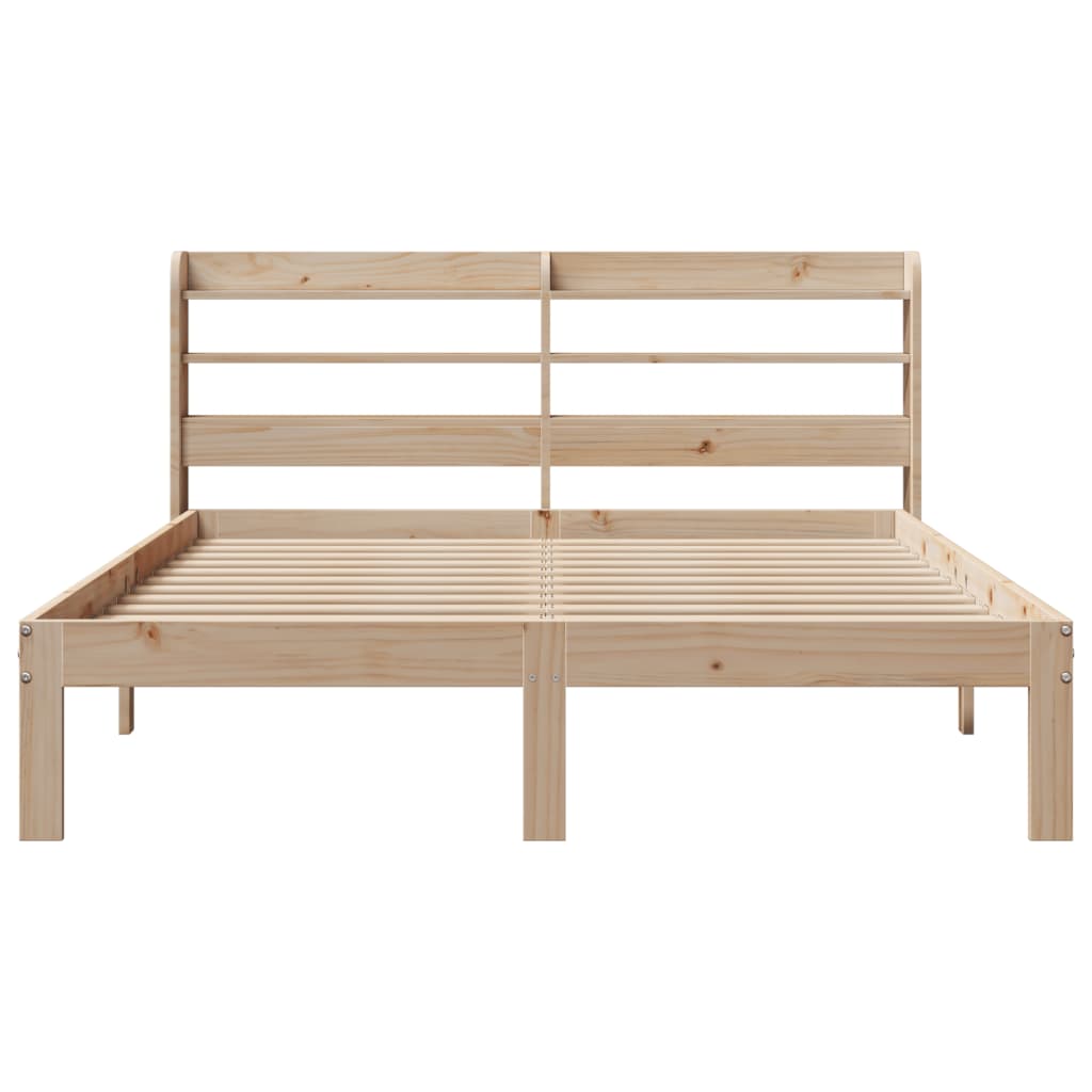 Bed Frame with Headboard without Mattress 140x200 cm