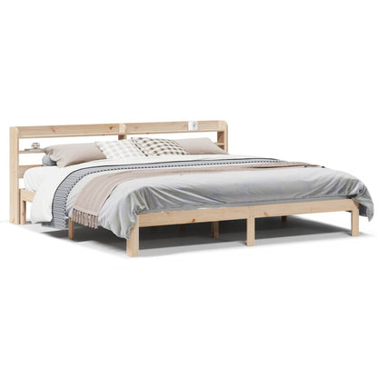 Bed Frame with Headboard without Mattress 180x200 cm Super King