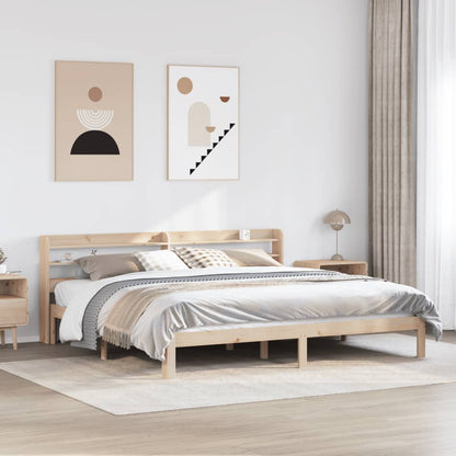 Bed Frame with Headboard without Mattress 180x200 cm Super King