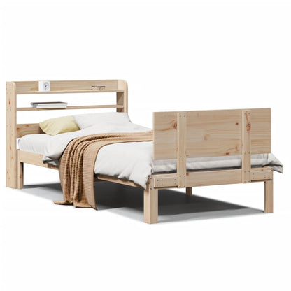 Bed Frame with Headboard without Mattress 100x200 cm