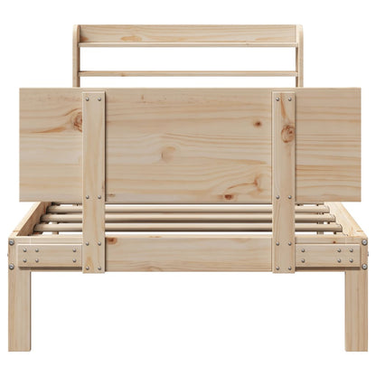 Bed Frame with Headboard without Mattress 100x200 cm