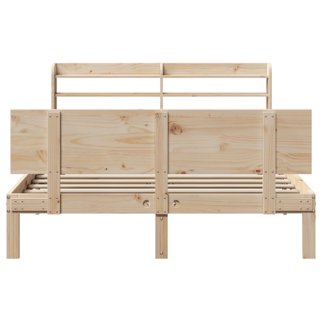 Bed Frame with Headboard without Mattress 140x200 cm
